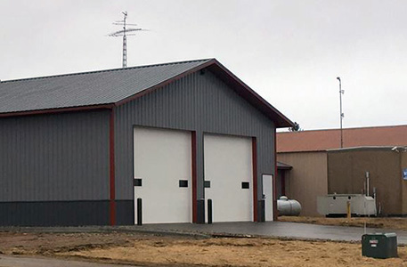 Completed Pole Barn Exterior With Modern Finishing